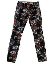 Anthropologie Pilcro & the Letterpress Floral Print Denim Jeans Low rise skinny