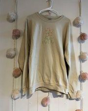 Gildan flower crew neck