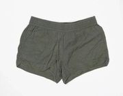 Joie Women's Beso Low Rise Lyocell Ultra Soft Mini Pull On Shorts Solid Green S