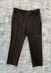 Akris Punto Black Tapered Leg Ankle Length Dress Pants Size 14