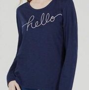 Maison Jules Womens
Blue Hello Goodbye Graphic