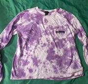 Rue 21 Women’s Long Sleeve Purple Tie Dye Shirt Size L