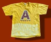 arizona state university bleached yellow tee