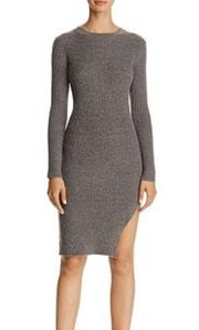 Freeway Grey Bodycon Sweater Dress Grey NEW Size XS Side Split