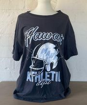 NWOT Oversized Hawaii athletics tee