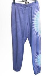 Wildfox joggers sweatpants‎ xxl NEW purple tie dye soft cozy loungewear pockets