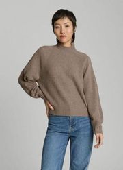 Everlane The Cashmere Rib Turtleneck in Pale Heathered Grey XSmall New Sweater