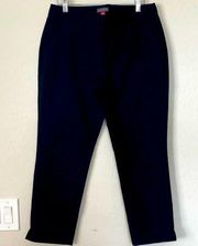 Vince Camuto Black Flat Front Pants - Size Women's 6 side slit hem