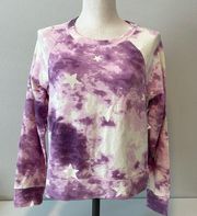 NWT Wildfox lavender purple tie dye knit top sz S