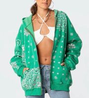 Green Bandanna Hoodie