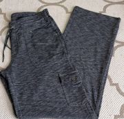 KUHL Mova Pants heathered grey elastic waistband cargo pocket pull on pants