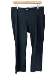 Betabrand Gray Crop Classic Dress Pants Sz L