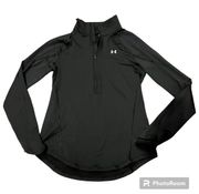 Under Armour Black Half Zip Sweatshirt Small Cold Gear