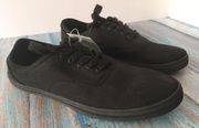 Black Canvas Sneakers, Size 8