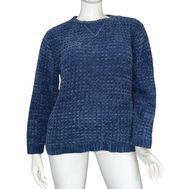 Waffle Knit Velour Sweater