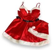 Yandy Christmas Santa Red and White Babydoll Women’s Halloween Costume Size L/XL