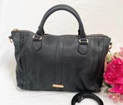 T Tahari Genuine Leather Satchel Bag