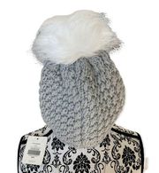 Fabletics Chunky Pom Beanie Knit Hat New with Tags