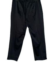 Jones New York black flat fronted pants NWT 6