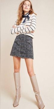 Greylin by Anthropologie Tatiana tweed mini skirt