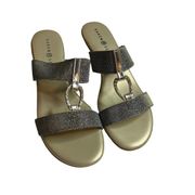 Karen Scott Eanna Sandal Silver Gold Size 10 New