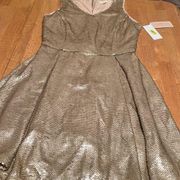 Copper Key gold sequined dress, size Large