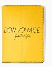 NEW WITH TAGS EXCLUSIVE KENDALL & KYLIE Yellow Passport Holder with Dust Bag