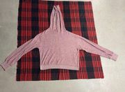 pink hoodie long sleeve sweater