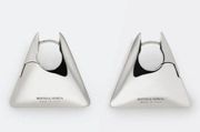 Bottega Veneta Orecchini Earrings in Silver Logo One Size Womens Drop Dangle