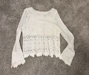 Pink Lily Crochet Floral Top