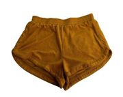 anthropologie hutch mustard yellow terry cloth shorts Size S