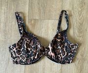ASOS design leopard cheetah print bikini top