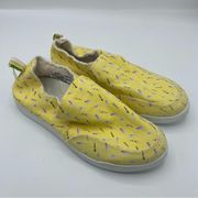 Vionic Beach Malibu Fun In The Sun Comfort Lifestyle Slip On Canvas Sneaker 6.5