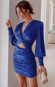 Silk Blue Dress