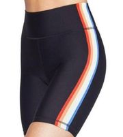 Spiritual Gangster High Rise Rainbow Biker Shorts