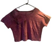 Pre Owned Women’s MUDD Purple Graphic Sheer Tee Shirt XL Hippie Vibe