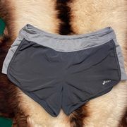 Asics Gray Athletic Shorts