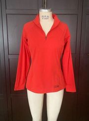 Mountain Hardwear Red Quarter Zip Pullover