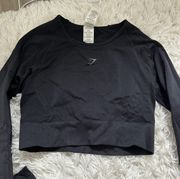 Cropped Long Sleeve Top