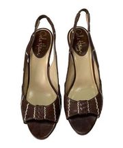 Cole Haan X Nike Air slingback heels size 6.5 B  brown