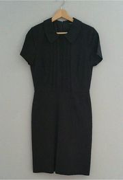 Ava & Aiden Black Short Sleeve Sheath Dress Size 4