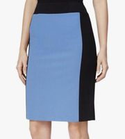 Blue Color Block Pencil Skirt Size 8 NWT!