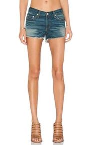 Rag & Bone The Cutoff Short in Distressed Denim 25