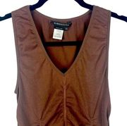 BCBG MAXAZRIA Brown Sleeveless V-Neck Top Sz XSmall