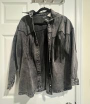 Fringe Denim Jacket