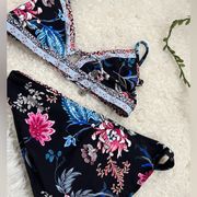 New Seafolly Water Garden Fixed Triangle bikini hipster AU 10/US 6