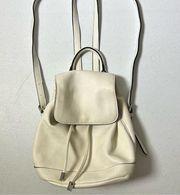 Forever 21 White Faux Leather Backpack