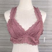 ALTAR'D STATE Lace Bralette Pink-Large