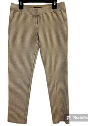 The Limited Drew Fit Tan Patterned Cropped Pants Size 0