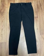 Talbots Womens Solid Black Lexington Riding Pant Size 10 Ponte Stretch Legging